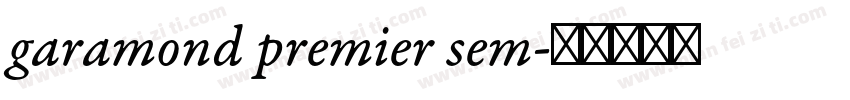 garamond premier sem字体转换